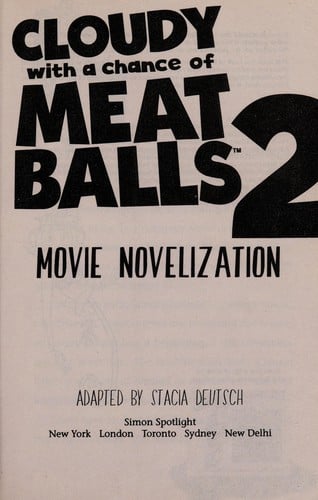 Cloudy with a chance of meatballs 2