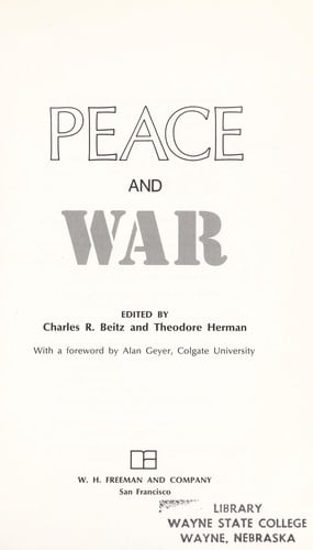 Peace and war