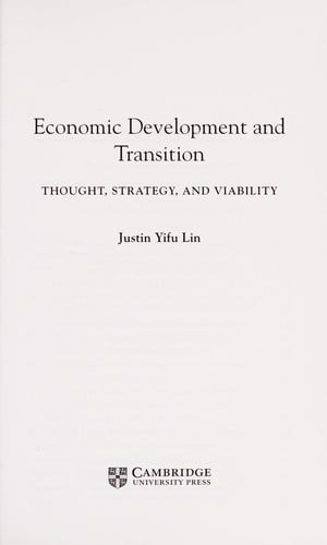 Economic development and transition