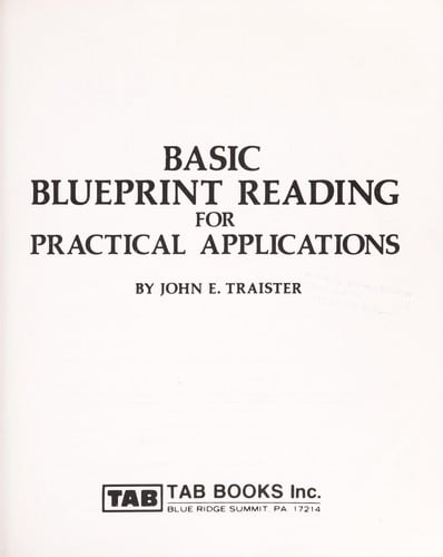 Basic blueprint reading for practical applications