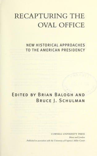 Recapturing the Oval Office