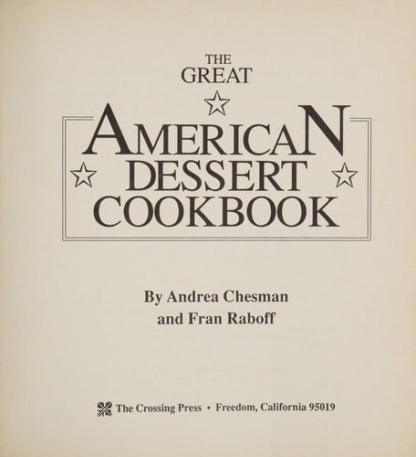 The great American dessert cookbook