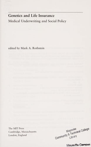 Genetics and life insurance