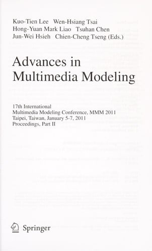Advances in Multimedia Modeling