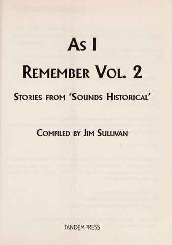 As I Remember Vol. 2