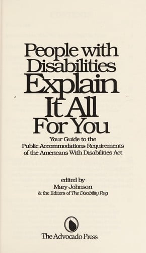 People With Disabilities Explain It All for You