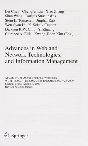 Advances in Web and Network Technologies, and Information Management