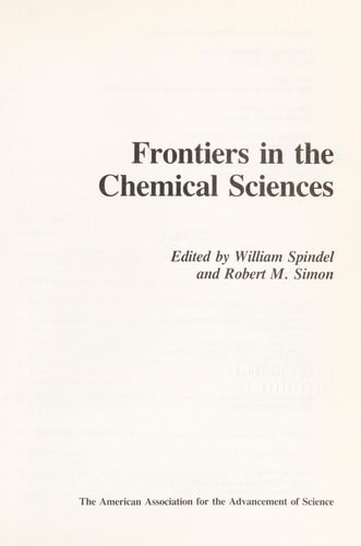 Frontiers in the chemical sciences