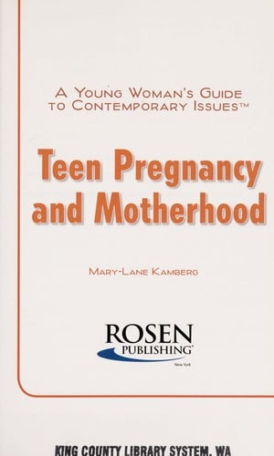 Teen pregnancy and motherhood