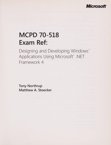 MCPD 70-518 exam ref
