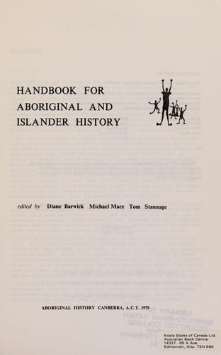 Handbook for Aboriginal and Islander history