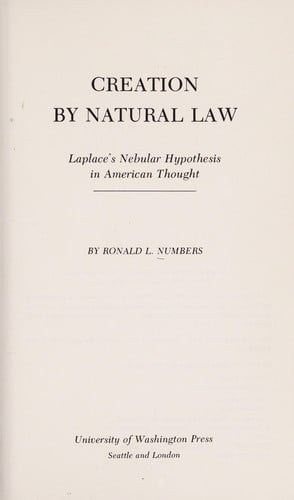 Creation by natural law