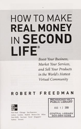 How to make real money in second life
