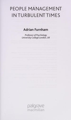 People management in turbulent times