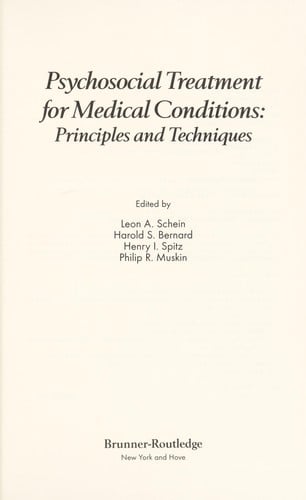 Psychosocial treatment for medical conditions