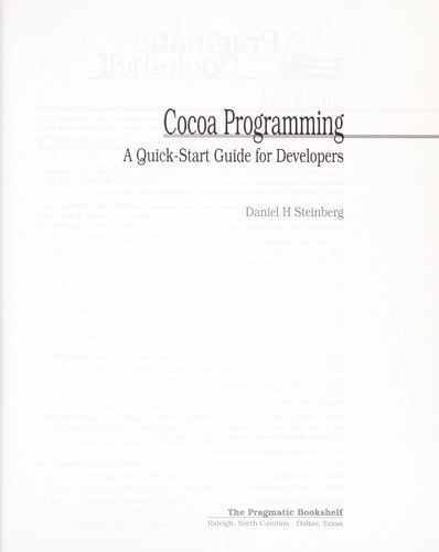Cocoa programming