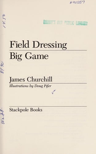 Field dressing big game