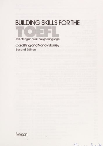 Building skills for the TOEFL