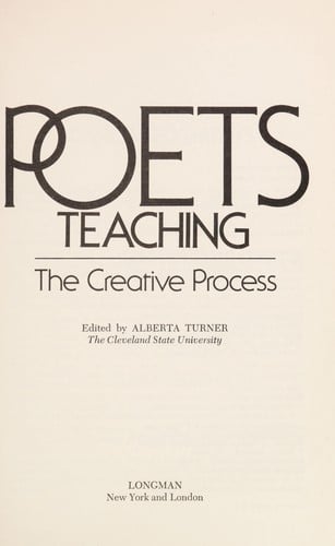 Poets teaching