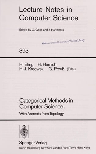 Categorical methods in computer science