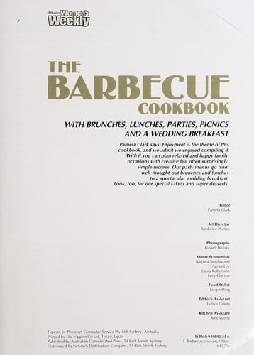 The barbecue cookbook