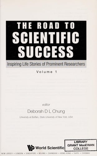 The road to scientific success