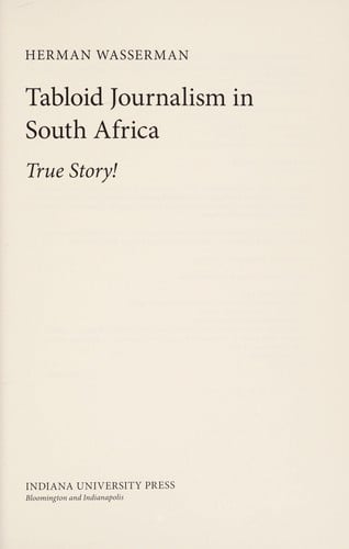 Tabloid journalism in South Africa