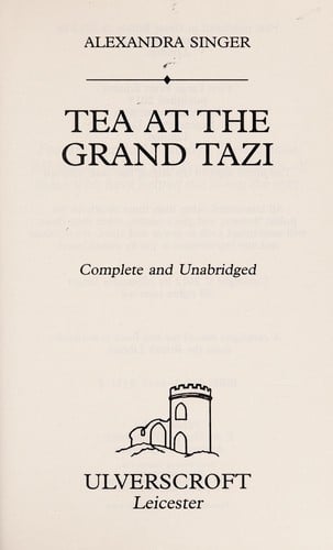 Tea at the Grand Tazi