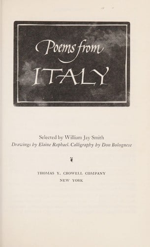Poems from Italy