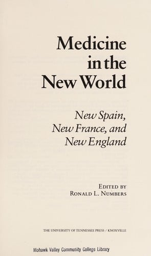 Medicine in the New World