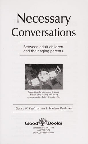 Necessary conversations