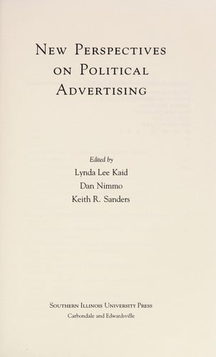 New perspectives on political advertising