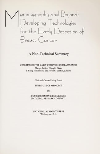 Mammography and beyond