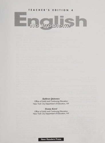 English -- no problem!