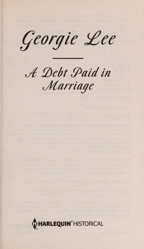 A Debt Paid in Marriage