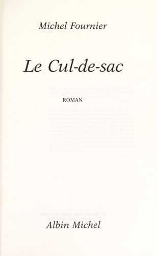 Le cul-de-sac