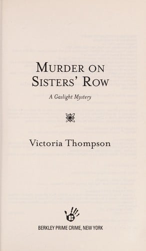 Murder on Sisters' Row