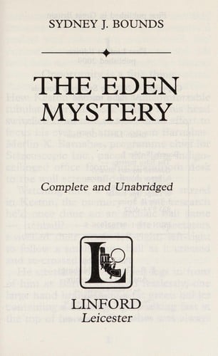 The Eden mystery