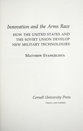 Innovation and the Arms Race