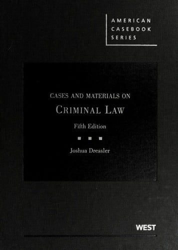 Cases and materials on criminal law