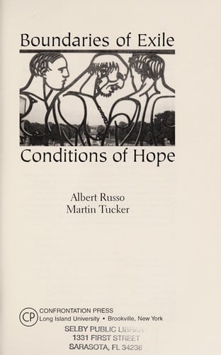 Boundaries of exile, conditions of hope