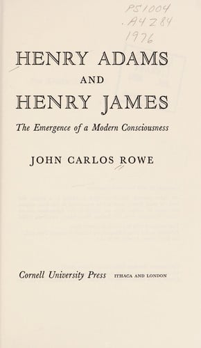 Henry Adams and Henry James