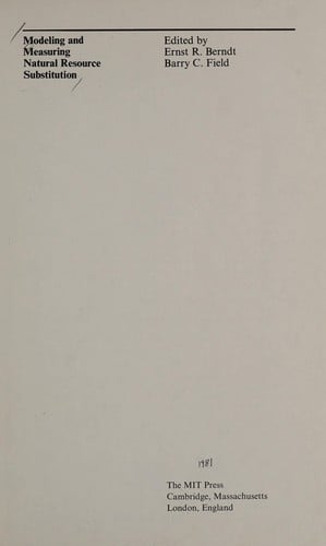 Modeling and measuring natural resource substitution