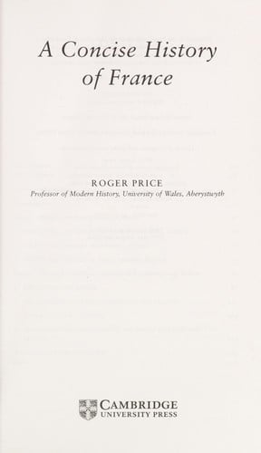A concise history of France