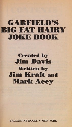 Garfield's bigfat hairy joke book