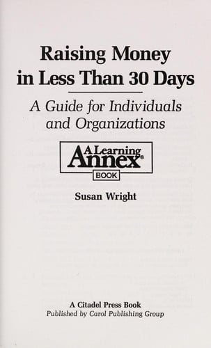 Raising money in less than 30 days