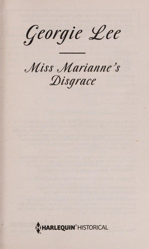 Miss Marianne's Disgrace