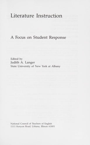 Literature instruction