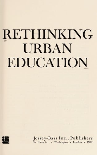 Rethinking urban education