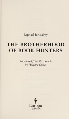 The brotherhood of book hunters